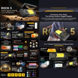 Blackview ROCK 5 Rugged Smartphone 6.78'' 2.4K Display 20000mAh Battery 33W 6GB / 12GB+256GB 108MP Camera Android 16 NFC Mobile
