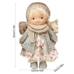 Soft Baby Dolls Handmade First Baby Doll Stuffed Baby Girl Dolls Plush Doll Toy First Baby Doll Plush Rag Doll For Kids