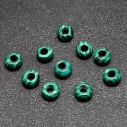 10Pcs Natural Crystal Agate Stone Big Hole Beads Abacus Spacer Beads Crafts Supplies for Jewelry Making DIY Bracelet Accessories