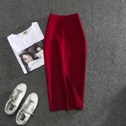 2026 New Women's Pencil Skirts Solid Pur High Waist Slim Fit Girl Summer Office Lady Elastic Female Sexy Tube Faldas PL211