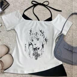 Death Note crop top women goth cutecore gothic 2000s scene tshirt kawaii streetwear anime cheap cute
