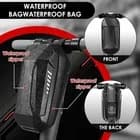 Security Locks Chain Link Handcuff Lock 93cm Lang E Scooter Lock with Combination Code w/ 3L Waterproof Bag Black