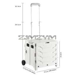 5S Quick Folding Shopping Trolley Large Capacity Hand-Pulled Cart Climb Stairs Vegetable Bung Lightweight Travel Picnic Handcart