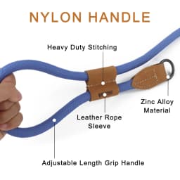 210CM/300CM Dog Leash Multi-functional Adjustable P-shape Chain Traction Rope Leads for Running Walking Free Hands Free Leashes