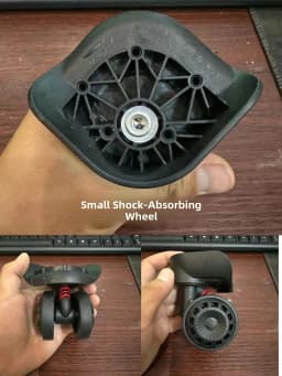 Universal Luggage Wheel Replacement Parts Quiet Universal Spinner Wheels Repair for Suitcase Password Box Shock Absorption