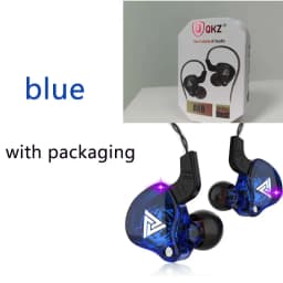 QKZ Gaming Earbuds with Mic Universal 3.5mm Jack HiFi Sport Headphones in Ear Earphones for Running Stereo Bass Music Headset