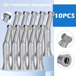 SANDENT 20:1 Dental Implant Contra Angle Handpiece Push Button Chuck External Spray E-Type Motor Compatible
