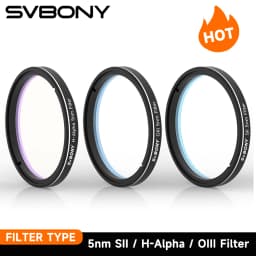 Svbony SV227 2/1.25inch Filter 5nm H-Alpha SII-CCD OIII-CCD Narrow Band for Astronomy Telescope Deep Space Planetary Photography