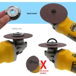 M14 Angle Grinder Nuts Self-locking Labor Saving Resistant Steel 45mm Quick Fastening Grinder Quick Release Plate Flange Nut