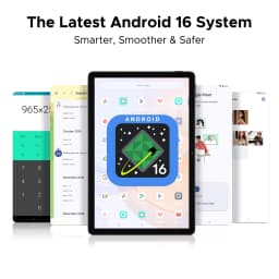 Tablet DOOGEE U11 Android 16, ultra screen 11 inch 90Hz, 4 GB RAM, ROM, battery 8580 mAh, dual top speaker, Supports Widevine L1