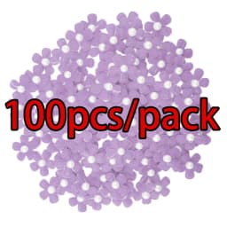 (100 Pcs/pack) 25mm Mixed Color Pearl Petals Costume Decoration Handmade Diy Crafts Girl Headdress Dress Up Artificial Flower