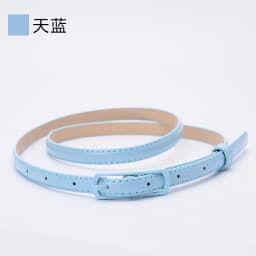 Women's Candy Color PU Leather Belt Bright Color Decorative Fine Leather Waist Belt Wholesale