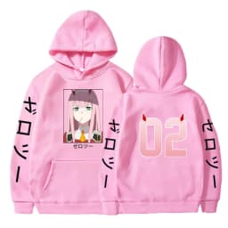 Anime Darling In The Franxx Zero Two Funny Graphic Printed Hooded Men Women Hoodies Oversized Streetwear Harajuku Sweatshirt