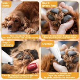 Rechargeable Cat and Dog Grooming Scissors, USB Powered Paw Trimmer, Professional Pet Hair Clipper, Cat and Dog Foot Razor