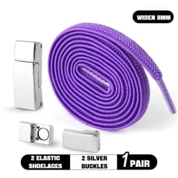 Magnetic Lock Shoelaces without ties Elastic Laces Sneakers No Tie Shoe laces Kids Adult Running Tennis 8mm Width Flat Shoelace