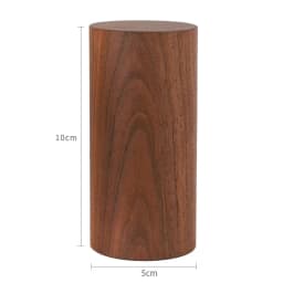Wooden Round Block Cone Jewelry Display Stand Rings Gemstone Jewellery Holder Case Bracelet Storage Earring Shelf