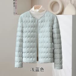 Lightweight Short Women's down Jacket 2026 Autumn Winter round Neck Adjustable V-Neck Warm Inner Wear Outerwear Korean Style ...