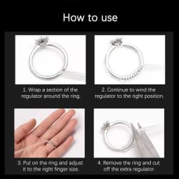 10cm Ring Size Reducer Tools Spiral Spring Based Rings Adjust Invisible Transparent Tightener Resizing Tool Jewelry Guard