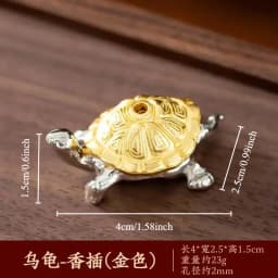 1pcs Mini Turtle Shape Incense Censer Sandalwood Stick Holder Vintage Bronze Animal Incense Holder Burner Stand Gift Home Decor