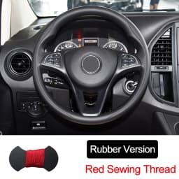 Hand Sewing Car Steering Wheel Wrap for Mercedes-Benz Vito III ( W447 ) 2015 - 2023 Circular Shape Braid on The Steering Wheel