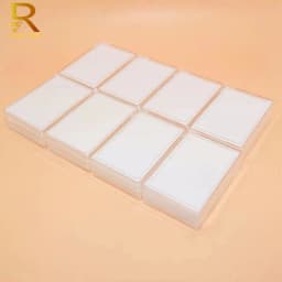 Transparent Large Jewelry Gemstone Display Case With Gem Jar Tray Insert Loose Diamond Storage Box Earring Pendant Packaging Box