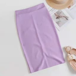 2024 summer new women's stretch slim temperament bag hip skirt ladies Knee-Length Casual Polyester Solid