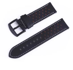 Leather Hole Band for Samsung galaxy watch 5/pro/4/Classic/Active 20/22mm Genuine bracelet Huawei gt/Amazfit gts-gtr-3-2e strap