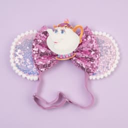 Mouse Ears Adjustable Headband Cartoon Sequin Bows Headband Birthday Party Christmas Princess Cosplay Costume For Women Adult