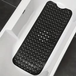 1Pc Non-Slip Shower Mat Bathtub Mat with Drain Holes and Suction Cups Machine Washable Household Bathroom Shower Carpet Bathroom