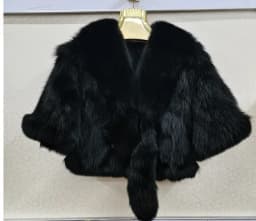 Natural Fox Fur Jacket Shawls Real Fox Fur Jacket Women Winter Natural Fur Vest Fashion Short Coat Shawl Temperament