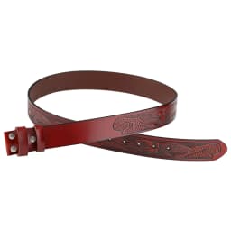 Embossed Eagle Belt No Buckle Decorative Strap