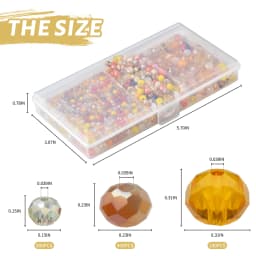 1000 Pcs/Box 4 6 8mm AB Faceted Crystal Rondelle Glass Round Loose Spacer Beads Crafts for DIY Making Jewelry Bracelet Necklace