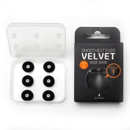 ELOIT/DIVINUS Velvet Wide Bore Silicone Earphone Eartips For 4-6mm Nozzle, Soft Deeply Ear Tips For Earbuds Tanchjim 4U,Davinci