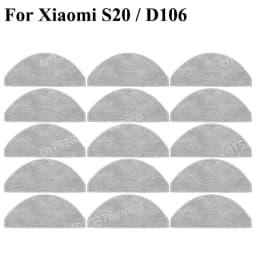Compatible For Xiaomi Robot Vacuum S20 / D106 Parts Main Side Brush Hepa Filter Mop Cloth Dust Bag Replacement Spare Accessories