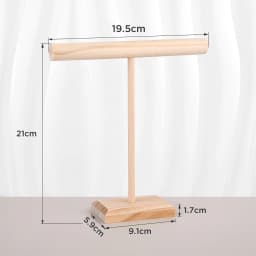 Solid Wood Jewelry Props Display Stand Bracelets Earrings Necklaces Jewelry Storage Rack With Wooden Base Hanging Holder