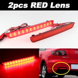 LED Rear Bumper Reflector Light Brake Lamp Reflector For Mazda 3 AXELA Tail/Brake Rear Fog Lamps Signal Light Car Accessories