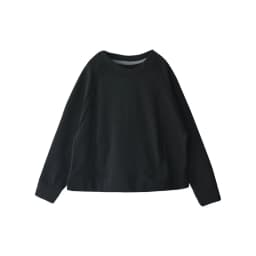 R67261 Korean Style Versatile Outer-Stitched Round Neck Raglan Sleeve Slimming Pure Cotton Pullover Sweatshirt for Women 25 Spring