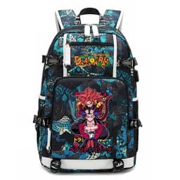 Dragon Ball Z Printed Student Backpack Large Capacity Casual Daypack for Kids Teenagers School Travel