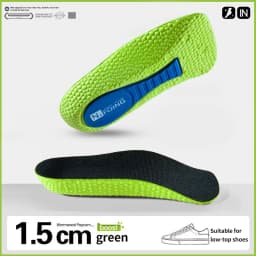 Memory Foam Height Increase Insoles for Men Women Shoes Flat Feet Arch Support Orthopedic Insoles Sneakers Heel Lift Shoe Pads