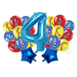 The Amazing Digitals Circus Digit 1-9 Balloons Kids Kawaii Birthday Decoration Baby Shower Gender Reveal Party Supplies Gift New