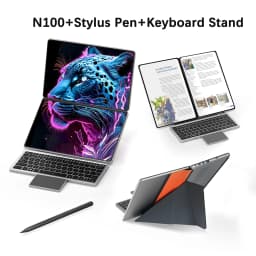New Dual Screen Laptop Intel i3 1215U N100 Dual 10.95 Inch IPS Touch Screen Windows 11 Office Computer Tablet Notebook WiFi 6