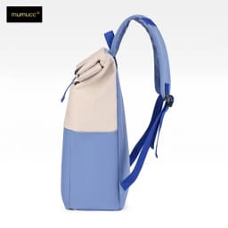 Roll Top Casual Backpack, Large Capacity Business Laptop Bag, Commute Work Backpack for Office & College Students