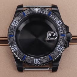 PVD Black NH35 40mm Men's Watch Case Sapphire For SUB Seiko NH35 NH36 NH38 NH34 Miyota 8215 ETA 2824 Movement Yacht-Master 20ATM