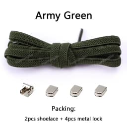 No tie Shoe laces Elastic laces Sneakers Flat Shoelaces without ties Quick Shoelace for Shoes Kids Adult One Size fits All Shoes