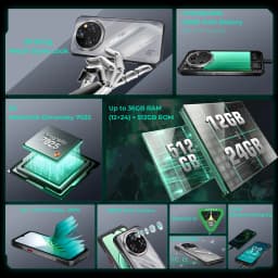 OUKITEL WP62 Android 15 Rugged Smartphone 36GB(12+24) RAM 512GB ROM 6.6'' FHD+ Display 108MP 11000mAh 33W NFC Mobile Phone