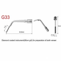 For EMS Dental Scaler Tips SB1 SB2 SB5 SBR SBL G30 G31 G32 G33 Microdont for Woodpecker Ultrasonic Scaling Tips Cavity Preparati