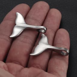 Stainless Steel Charms Fishtail Hole 5mm 4mm for Jewelry Making Accessories Bracelet Hook DIY Necklace Clasps Findings