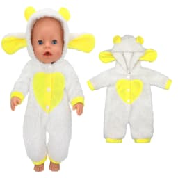 43cm Baby Doll Clothes Animal Romper 17 inch Dolls Clothes Children Xmas Gift Toys Wears