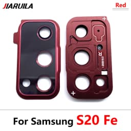 New For Samsung S20 Ultra S20 Fe S20 Plus S20 Repair Replace Back Camera Glass Lens Cover with Frame Holder Replacement Part