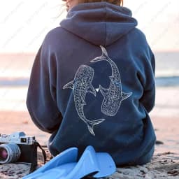 Whale Fish Sea Life Hoodie Pullover for Ocean Lovers Men Women Gift Diving Coconut Beachy Girl Autumn Fashion Sweatshirt Gifts